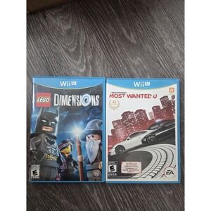 Wii U Games--Lego Dimensions and Need For Speed Most Wanted U (Lot of 2)